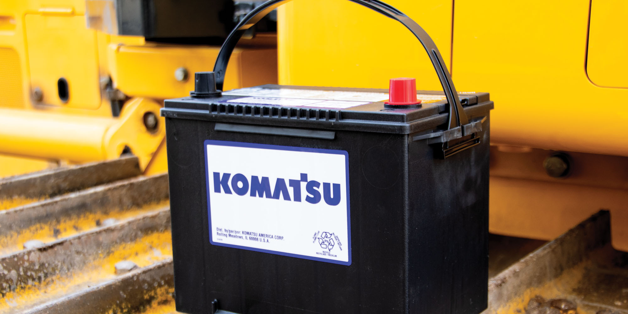 Komatsu Offers a Wide Range of Genuine Batteries Proven to Perform and Last in Tough Conditions